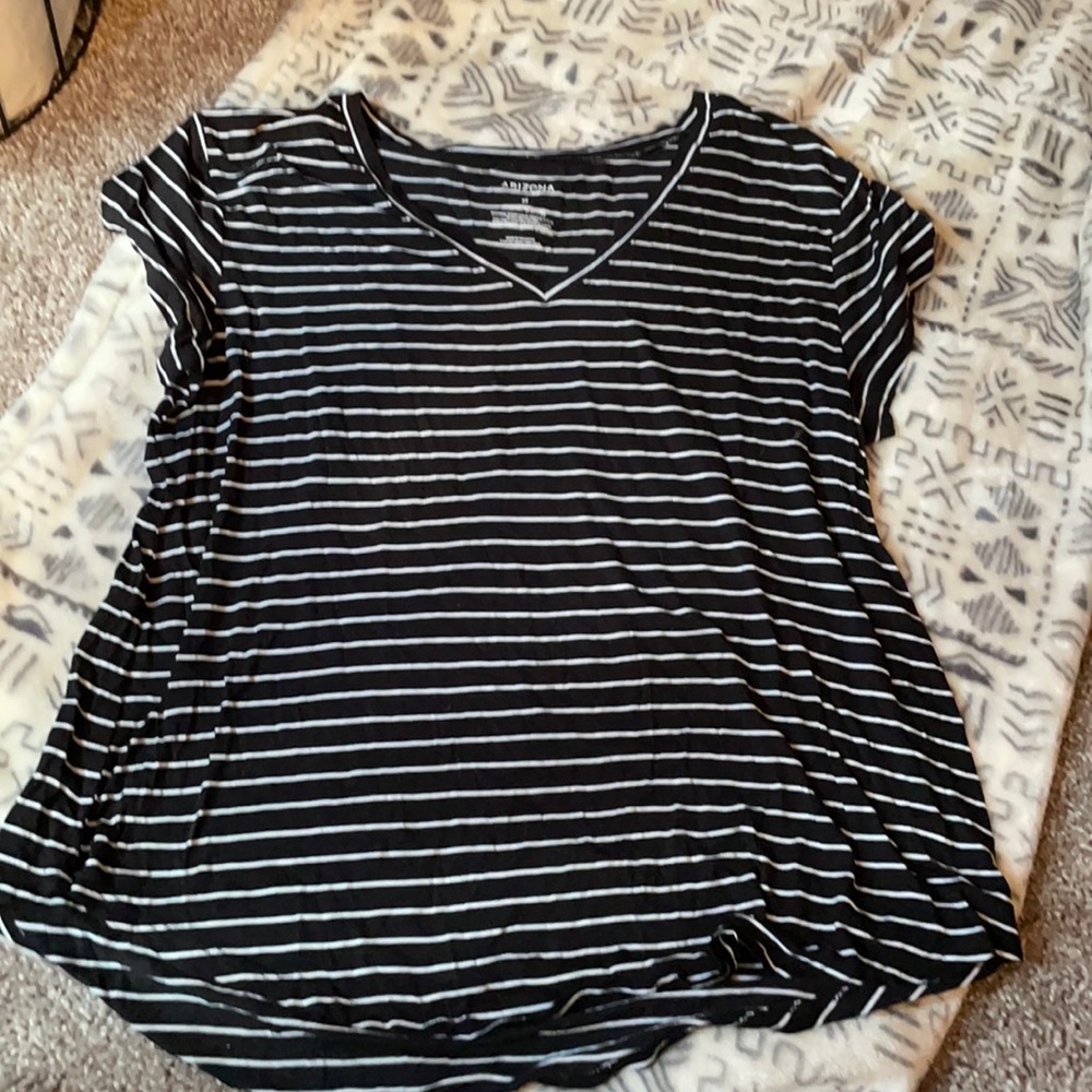 Black striped top